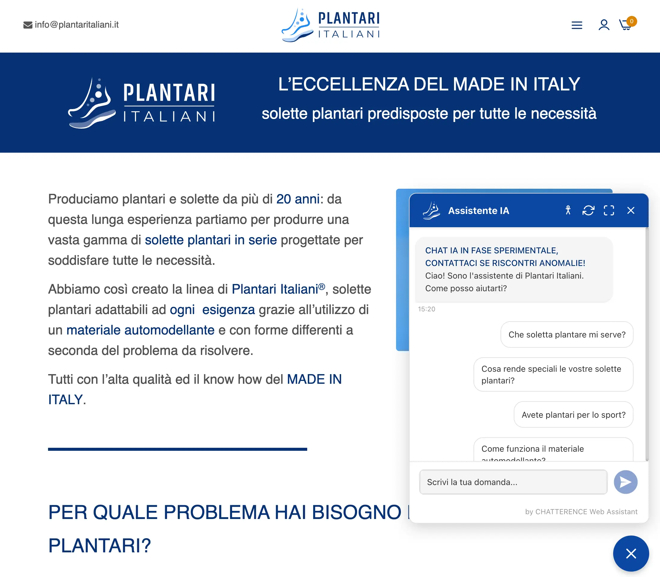 Plantari Italiani : Chatterence Web Assistant